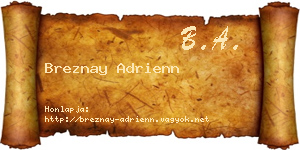 Breznay Adrienn névjegykártya